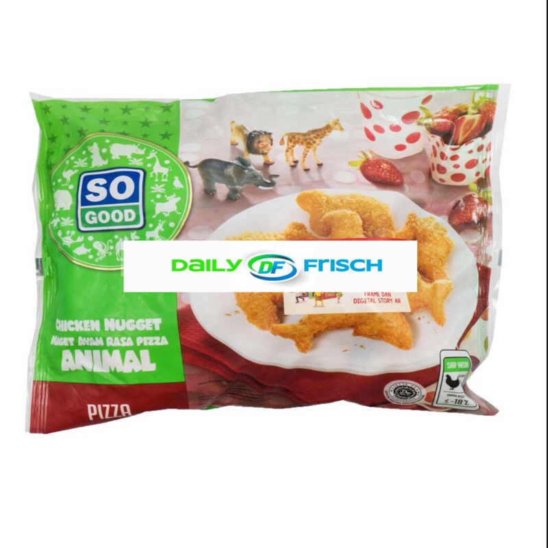 

SO GOOD CHICKEN NUGGET ANIMAL RASA PIZZA 400GR (SI)