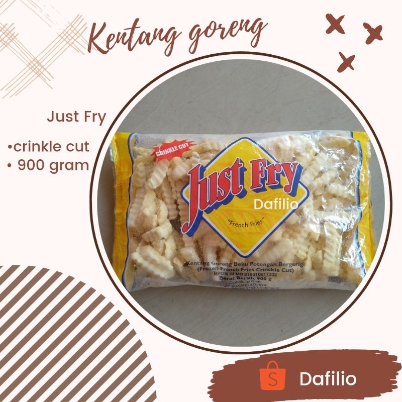 

Kentang goreng just fry ukuran 1000 gram 1kg