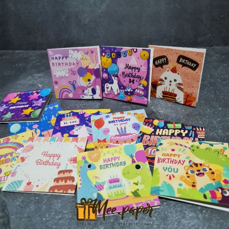 

Kartu Ucapan + Amplop Kecil Sansan Wawa, HBD, Gift Card / Greeting Card