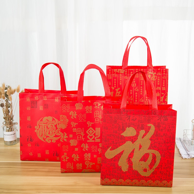 

Tas Hampers Imlek Non Woven Anti Air - Totebag Chinese New Year - Tas CNY