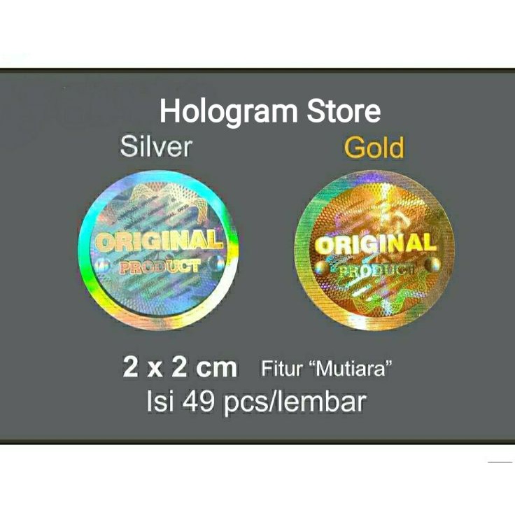 

Ready stock Stiker hologram original product "mutiara