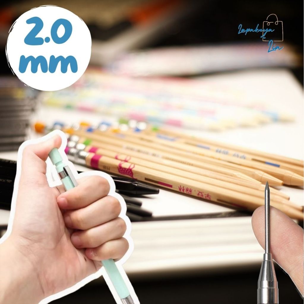 

Pensil Mekanikal cetekan 2.0 2mm motif pensil jadul