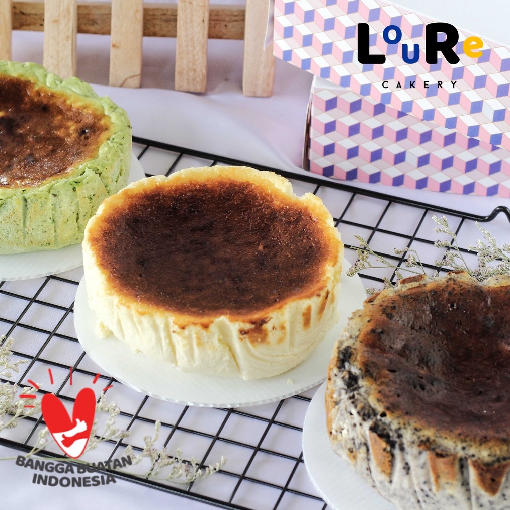

BRANDS FESTIVAL Loure Cakery - Basque Cheesecake/ Basque Burnt Cheese Cake/ Burnt Cheesecake Diameter 14cm buruan
