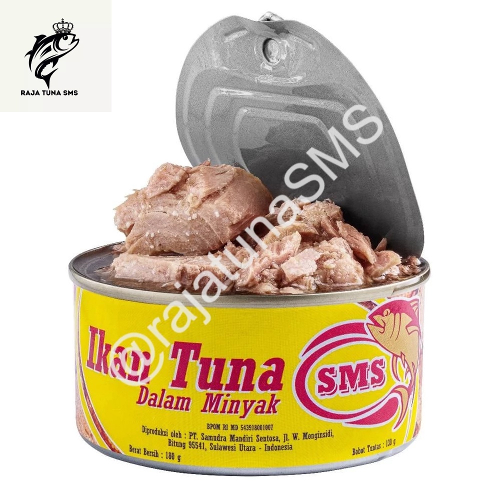 

Kode GGK952 Ikan tuna kaleng SMS - Tuna chunk dalam minyak 180gr