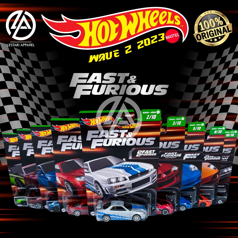 ✨Grosir✨ Hot Wheels Fast & Furious 2023 | Series 2 | Mazda RX7 | Nissan Skyline GTR BNR34 | Mitsubis