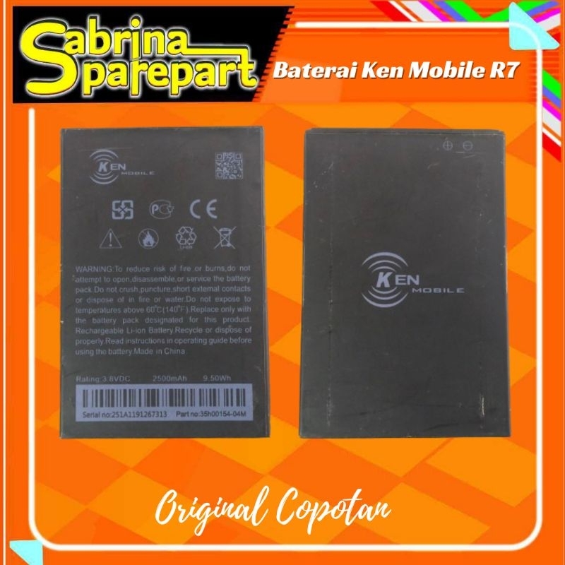 Baterai Ken Mobile R7 Original copotan