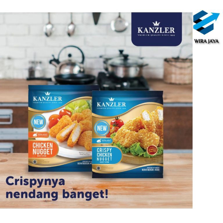 

MODEL SOF713 KANZLER NUGGET AYAM CHICKEN NUGGET / CRISPY CHICKEN NUGGET 450 gr