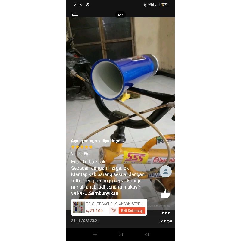 TELOLET SEPEDA/KLAKSON SEPEDA TELOLET/TELOLET BASURI/KLAKSON SEPEDA TELOLET