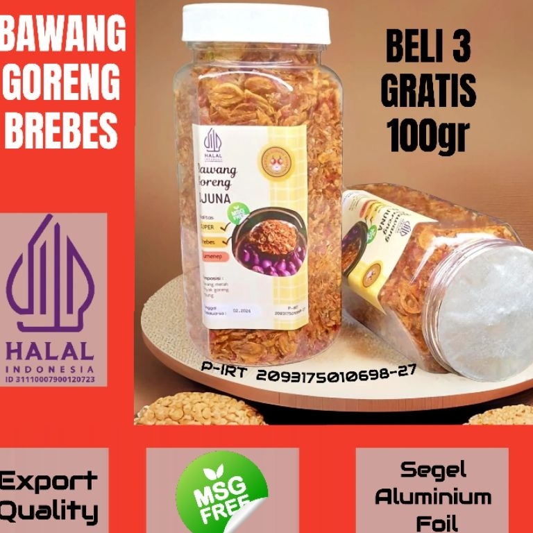 

DG83 ( BELI 3 GRATIS 100gr ) Bawang Goreng Asli Brebes | Bawang Merah Goreng Renyah Harga Termurah ┏(