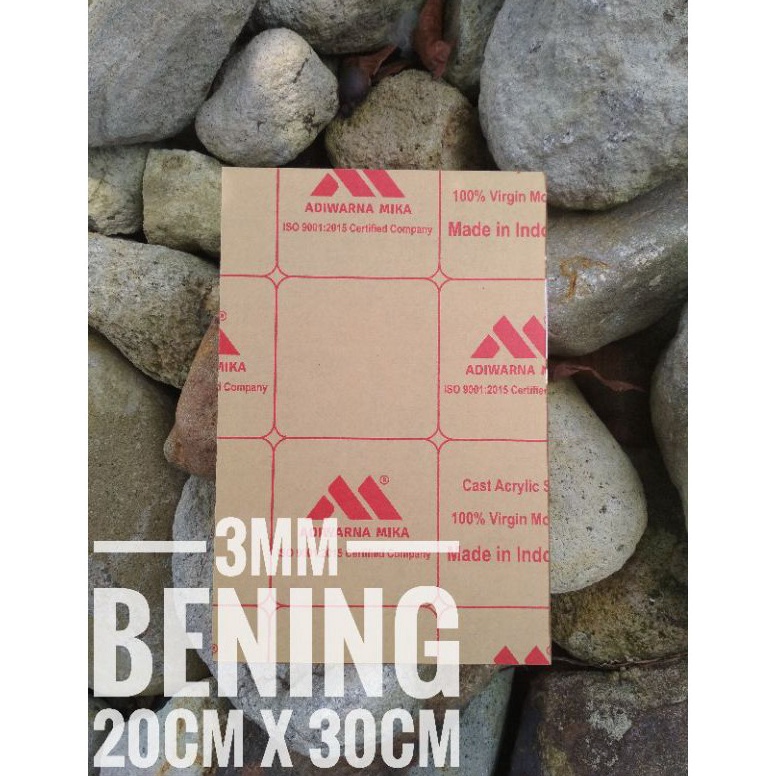 

[PRODUK CMPNI52] Akrilik Lembaran Bening Tebal 3mm (20cm x 30cm) 50