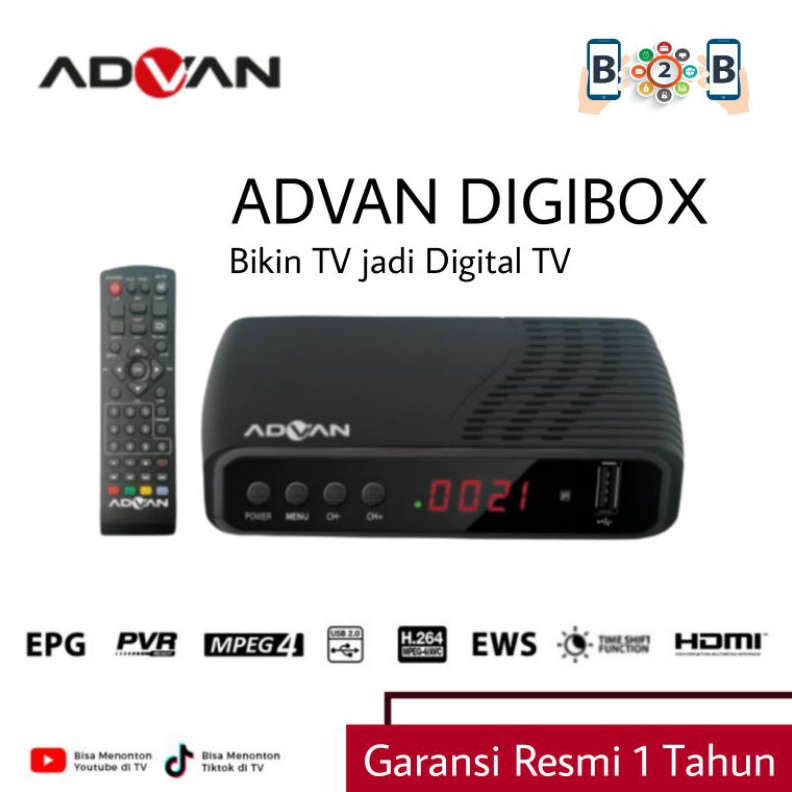 Star ADVAN DIGIPRO DIGITV DIGIBOX DV3T2 Set Top Box TV Digital TV Converter STB Advance Evercoss gro