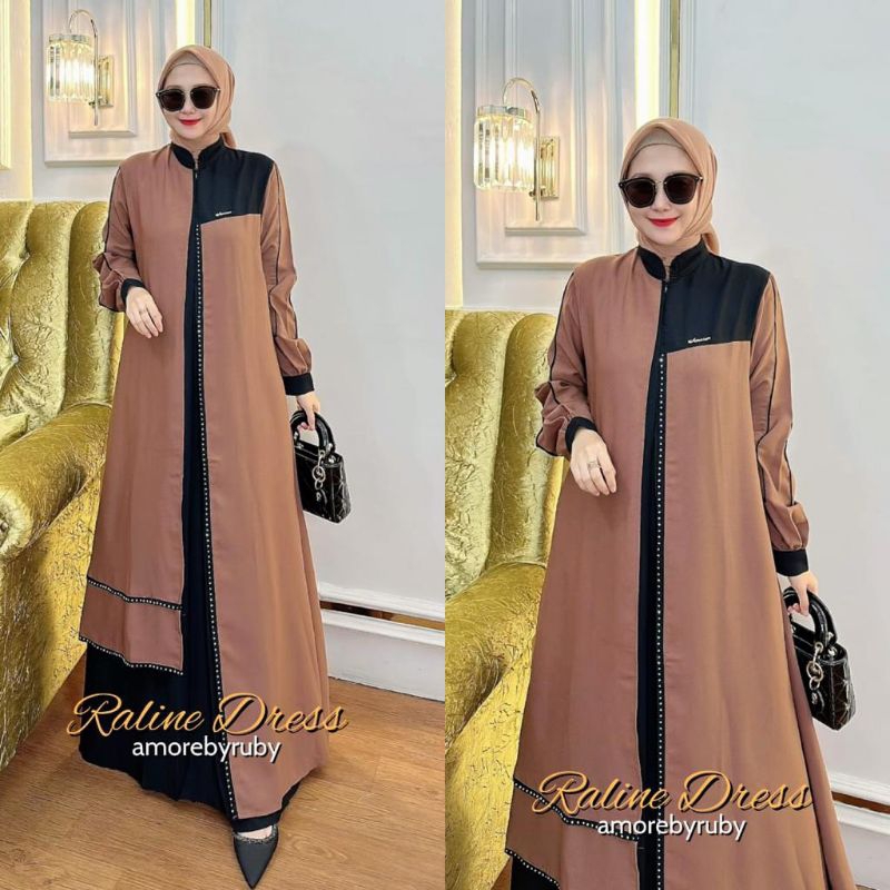 Raline dress Amorebyruby gamis original premium