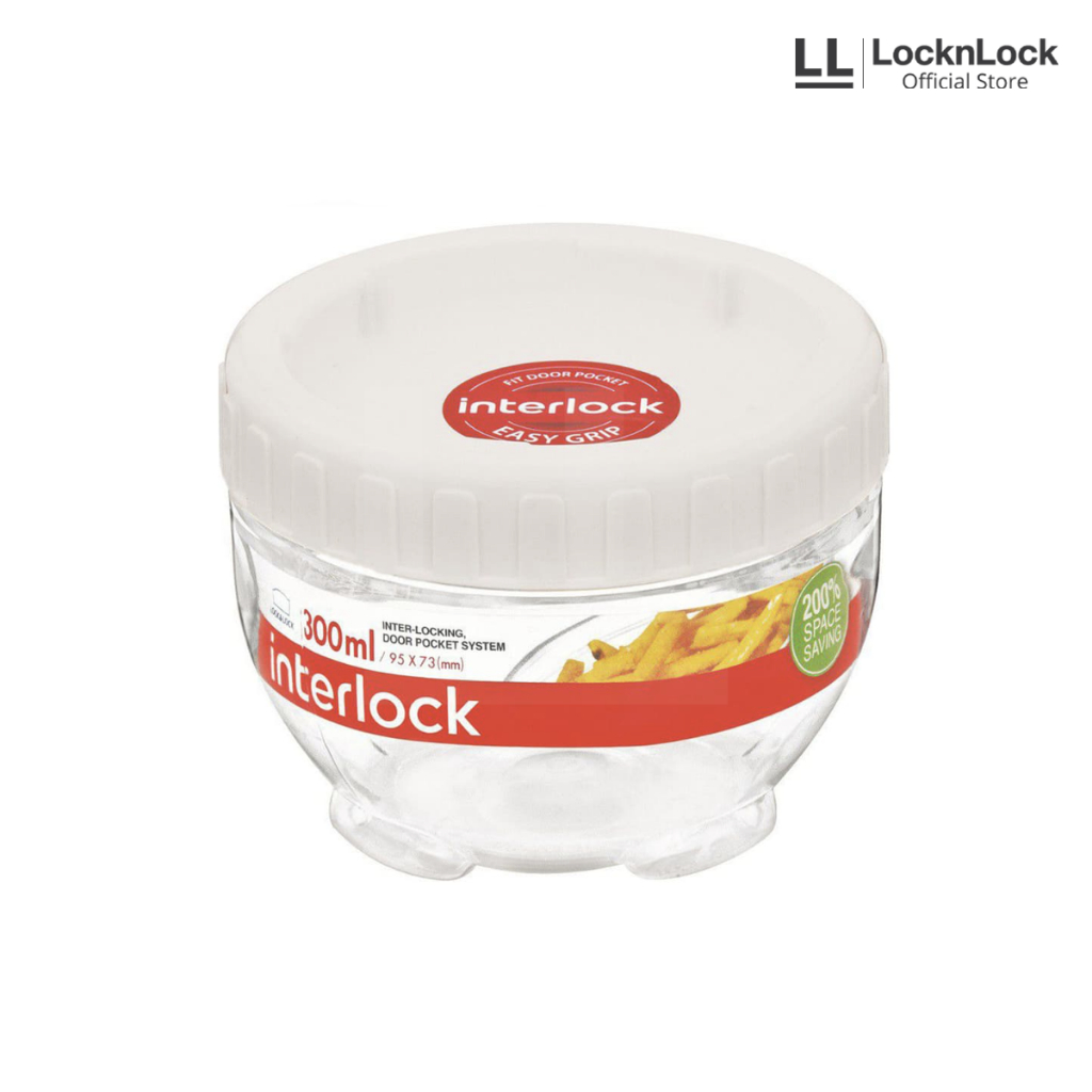 LocknLock Interlock Toples Makanan 300ml - INL306W