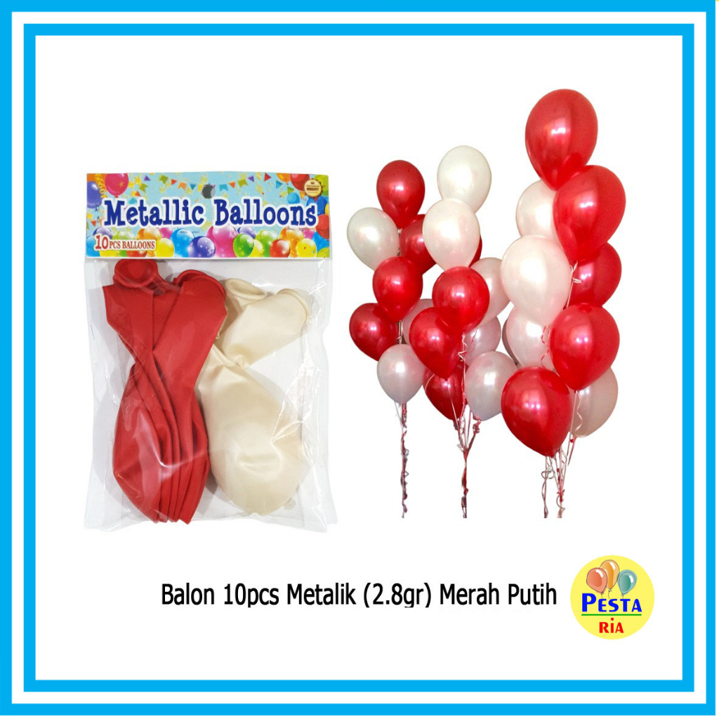 [Termurah] Balon Latex Merah Putih / Balon Latex Merah Putih HUT RI