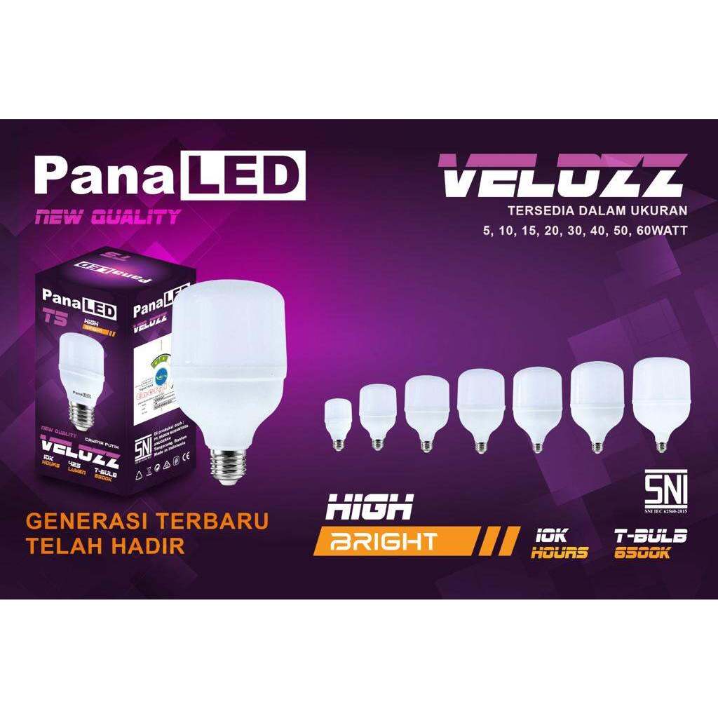 Lampu Led PANALED VELOZ 5w 10w 15w 20w 30w Cahaya Putih Lampu Led Bulb SNI