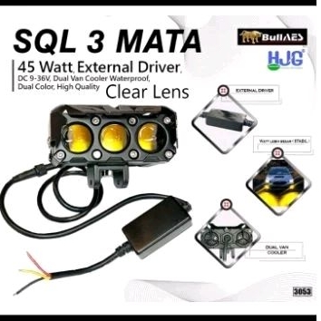 lampu tembak LED SQL laser 3 mata HJG
