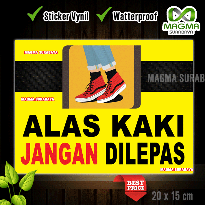 

Stiker ALAS KAKI JANGAN DILEPAS