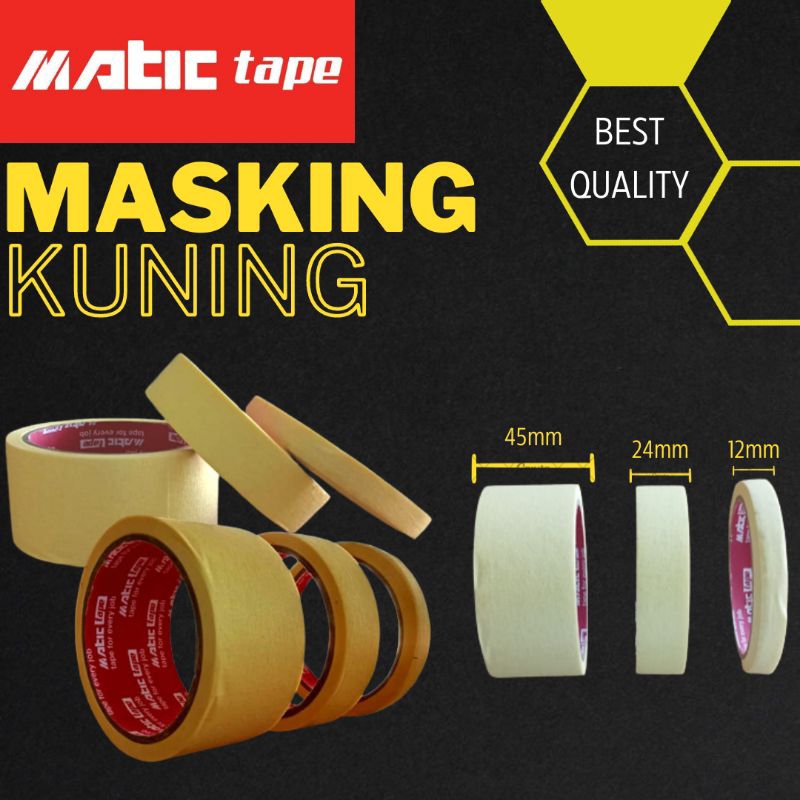 

MASKING TAPE KUNING (Isolasi kertas)