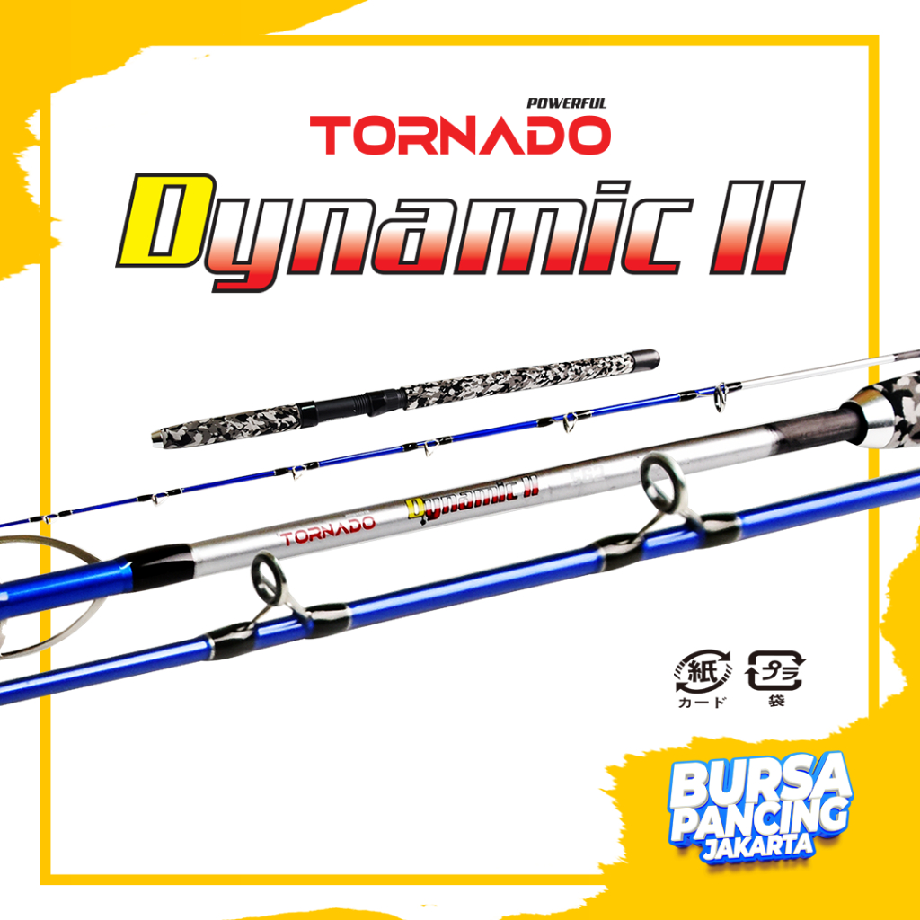 TORNADO JORAN SPINNING DYNAMIC II 168CM - 180CM SPINNING CARBON IM8 UNTUK GALATAMA GALAPUNG KOLAMAN