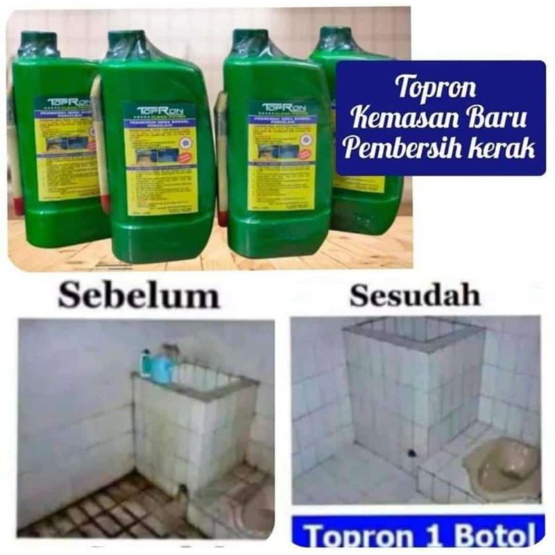 TOPRON Pembersih Kamar Mandi / Cairan Pembersih Kamar Mandi 1 Liter