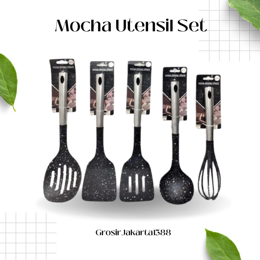 Spatula Set Alat Dapur Set Spatula Silikon Tahan Panas Spatula Silikon