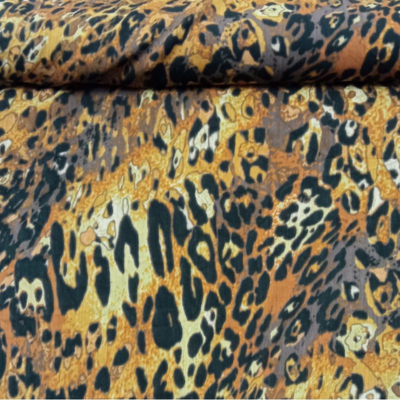 KAIN KATUN RAYON GARMENT IMPORT MOTIF LORENG KUNING