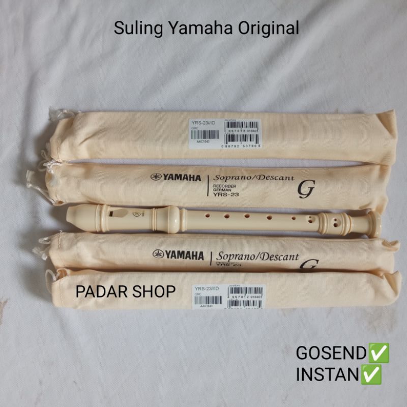 Suling Recorder YAMAHA original ori seruling Soprano Sopran Descant YRS-23 flute COD TERMURAH