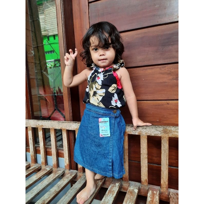 celana rok jeans anak