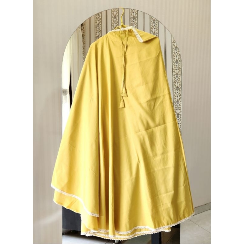 PRELOVED Mukena Dewasa 2IN1 Katun Travelling Azzura by Leesy.id