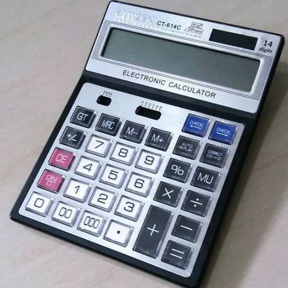 

Dapatkan Kalkulator Citizen Ct 614 14 Digit