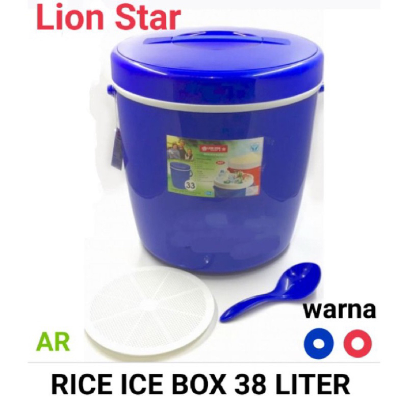 BUCKET RICE / ICE / TERMOS NASI LION STAR 38 LITER