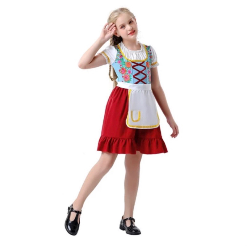 [ GIRL2202 ] kostum jerman anak gadis | bavarian germany costume girl mini dress