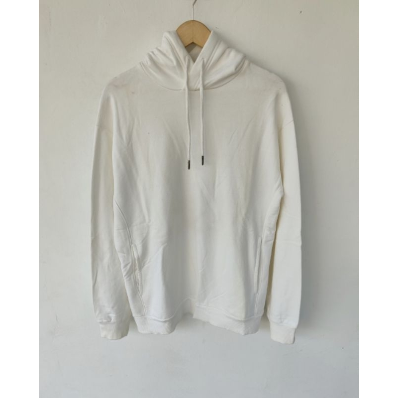 HOODIE POLHAM PUTIH POLOS