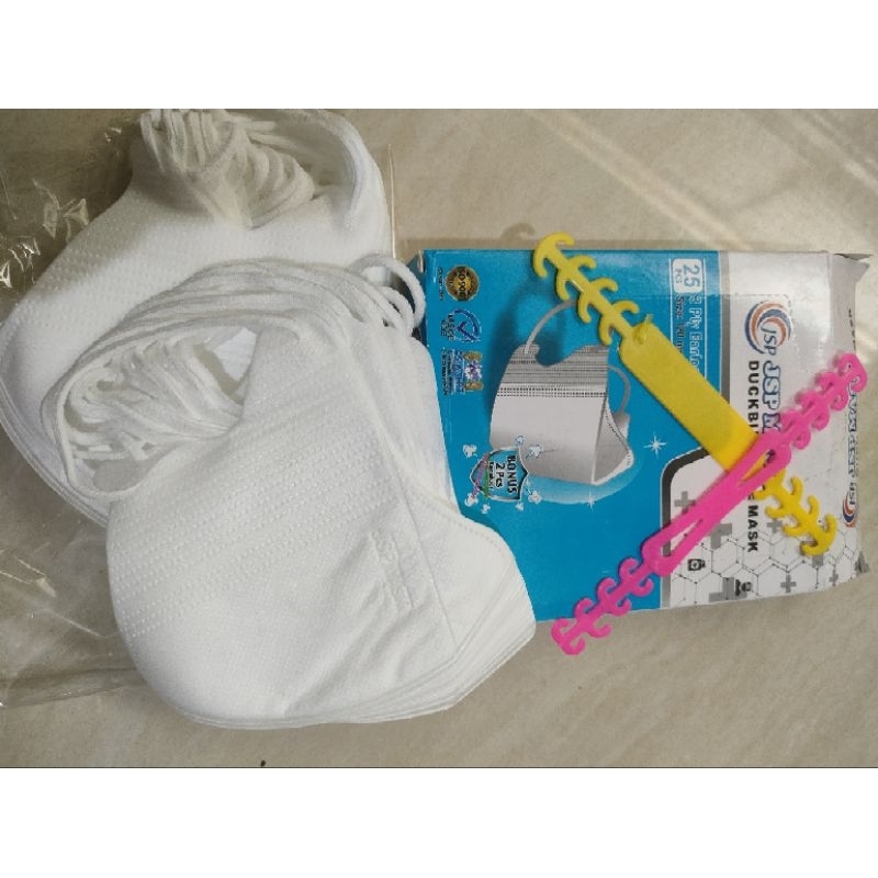 masker DUCKBIL JSP ISI 25 EMBOS FREE 2 KONEKTOR DAN KF 94 JSP ISI 20PCS