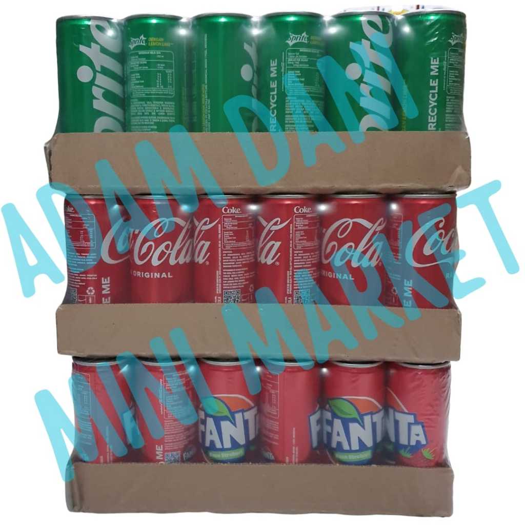 COCA COLA SPRITE FANTA SLIM 1 DUS 1 KRAT