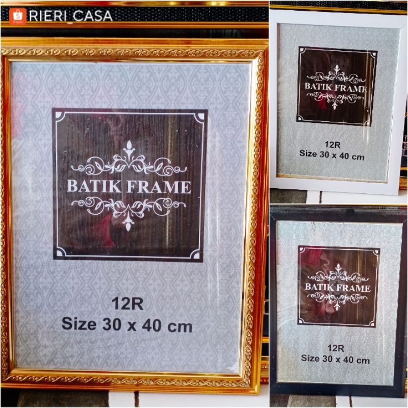 12R 30x40 Pigura Foto || Motif Lis Timbul Polos Frame Figura Bingkai Fiber Kayu Minimalis