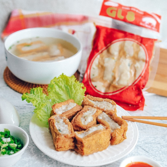 

TAHU GORENG ISI DAGING BABI ( 10 ) KHAS GL8 FROZEN FOOD