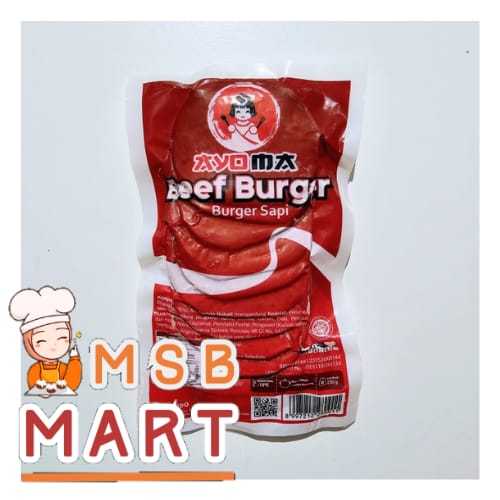 

AYOMA BURGER 250GR ISI 10