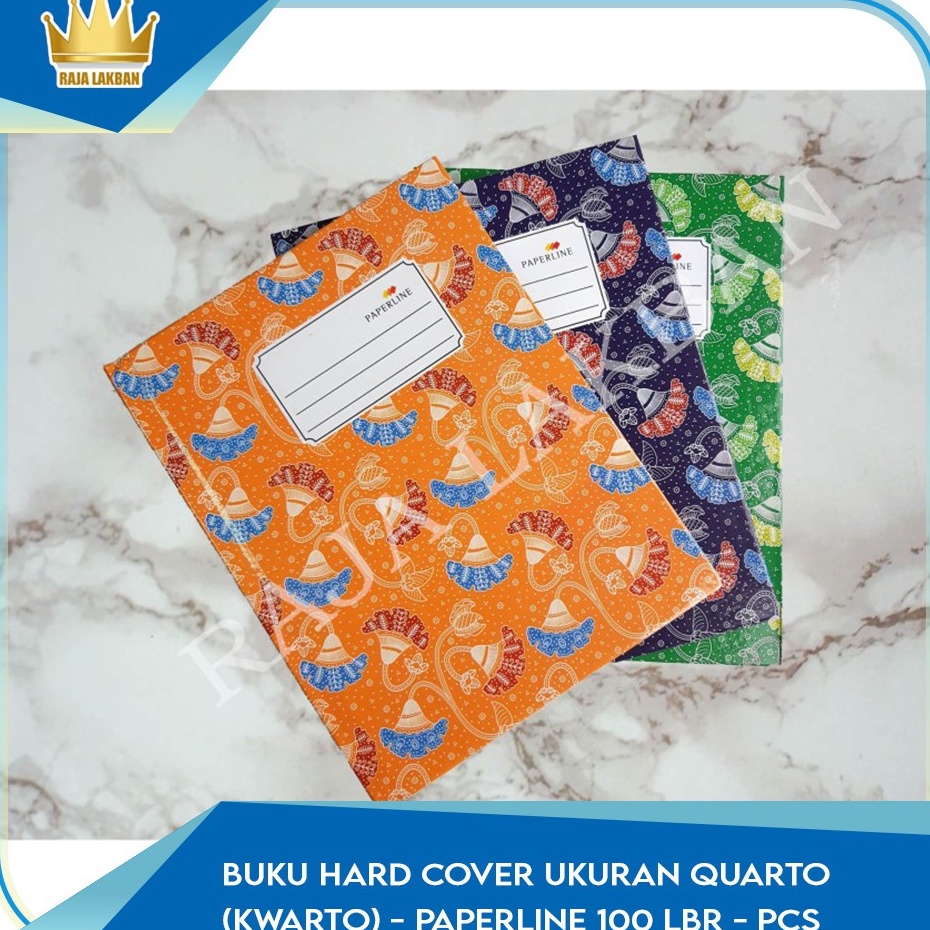 

Ready Stock Buku Hard Cover Ukuran Quarto (Kwarto) - Paperline 100 LBR/ PCS ➥❇❋