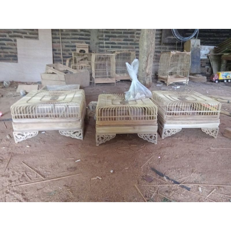 Sangkar Oval Krawangan Jati Mentahan Alusan (AMBRUKAN)