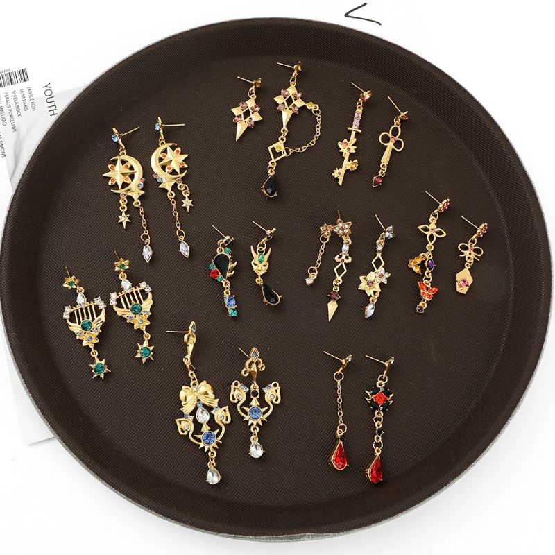 Anting Genshin Impact Earrings Kazuha Venti Keqing Hutao Xiao Mona