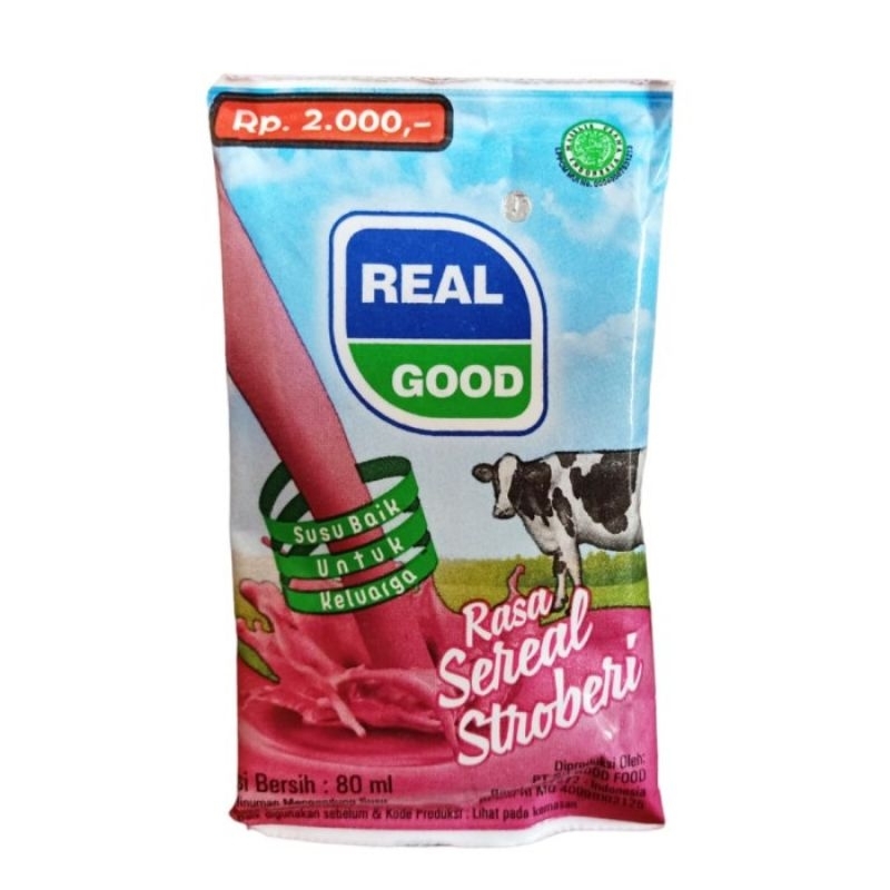 Susu Real Good 80ml, cuman 2 ribu saja