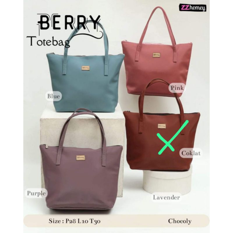 totebag wanita totebag berry by zz homey