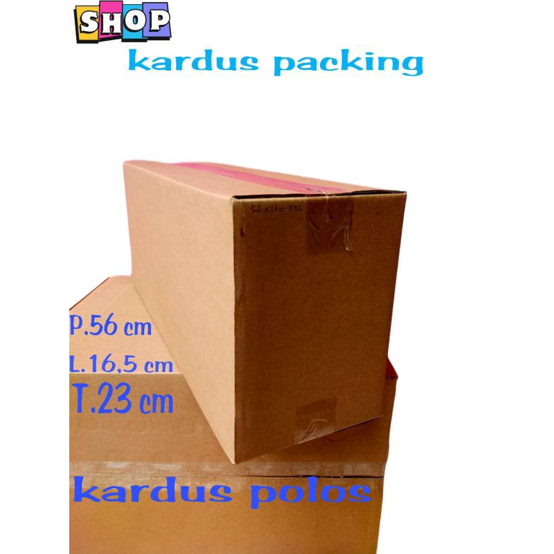 

kardus polos UK 56x16'5x23 kardus packing kardus besar