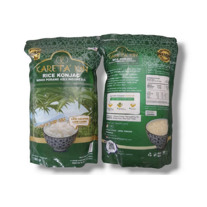 

Beras Porang Rendah Gula Karetakin Premium 2 x 1 Kg