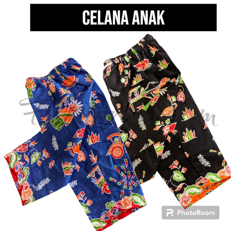 COD Celana ondel-onde dan cukinl Anak-Anak/Celana Panjang anak-anak Celana panjang batik betawi