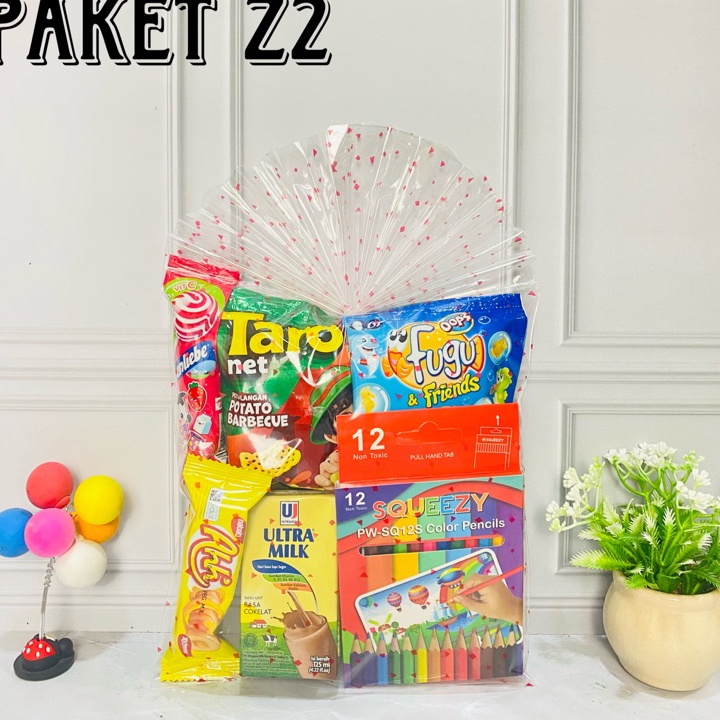 

MODEL USL426 Paket snack ulang tahun anak Z2 / goodiebag / hampers / souvenir ulang tahun anak