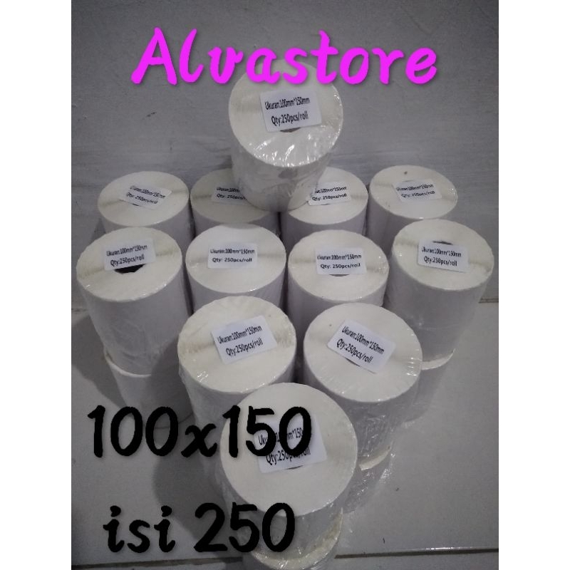 

KERTAS THERMAL / KERTAS LABEL RESI UKURAN 100X150