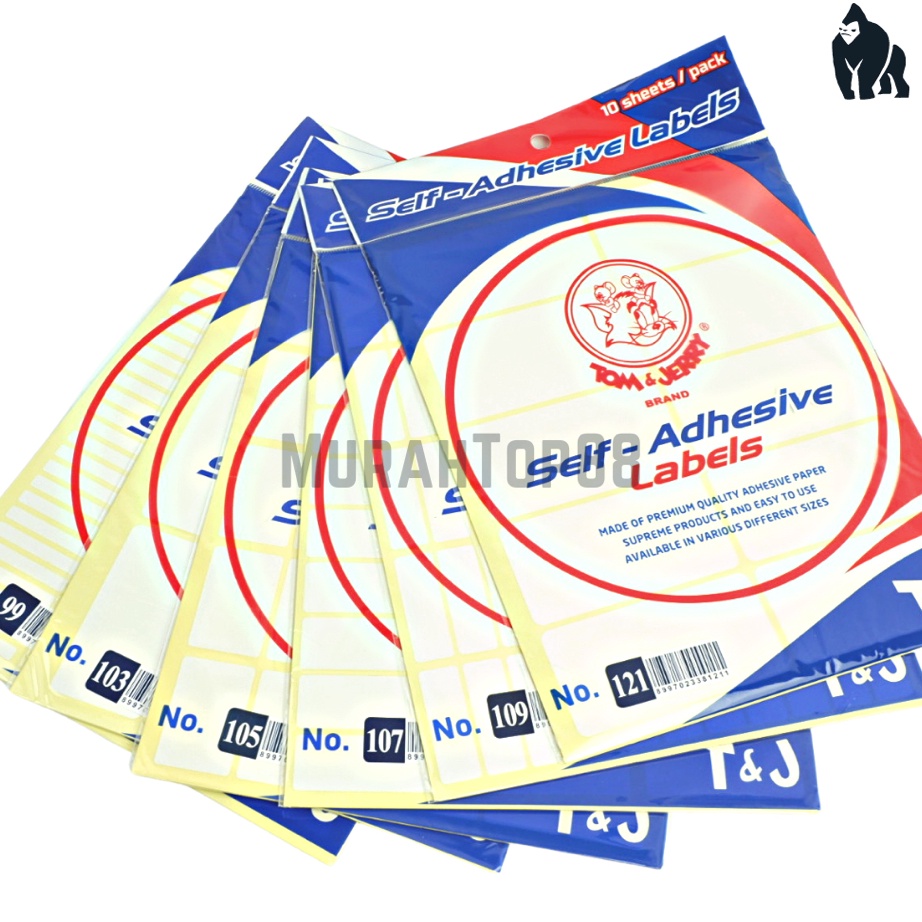 

Ready Label Tom and Jerry / Sticker Tom & Jerry / Self Adhesive Labels [1 PACK isi 10 LEMBAR]