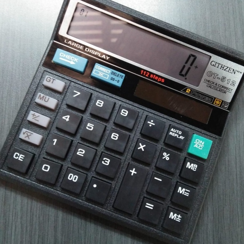 

Terkini Kalkulator Citizen CT 512 Penghitung 12 digit cek and corect Harga Termurah